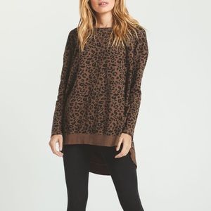 Z Supply Leopard Weekender Top
